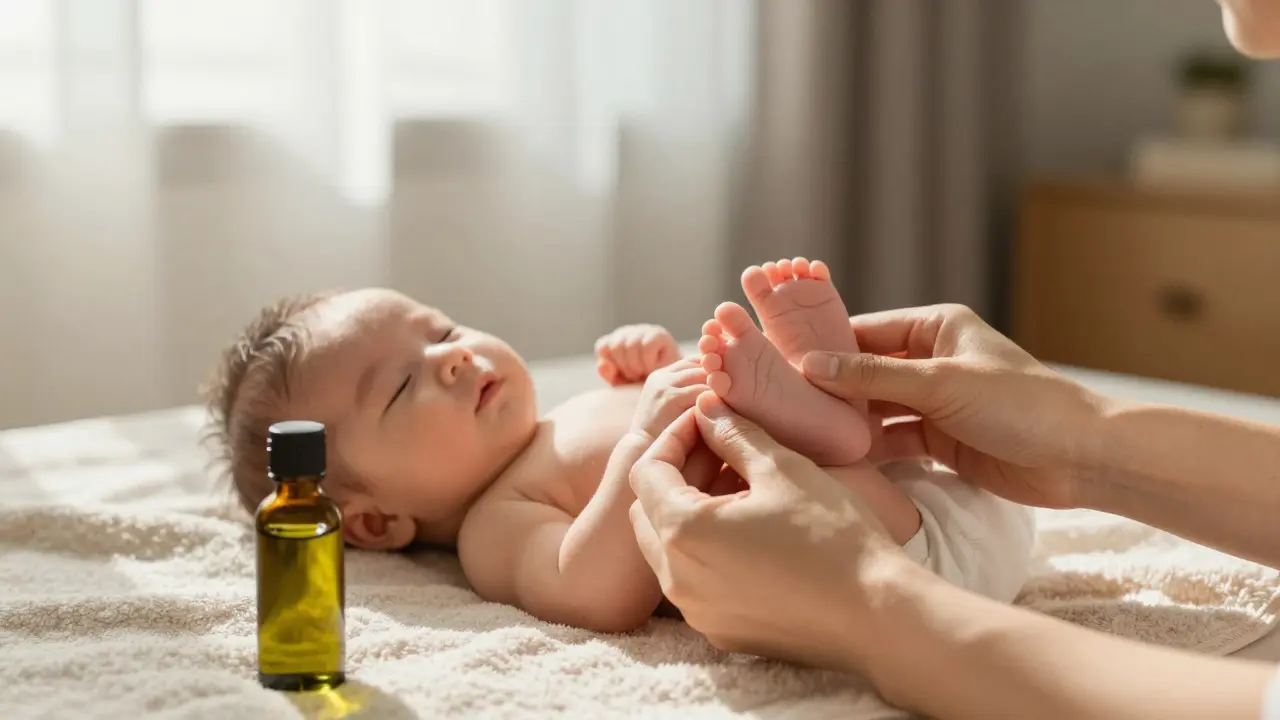 Bezpečné techniky masáže pro kojence a batolata: Jak masírovat dítě správně