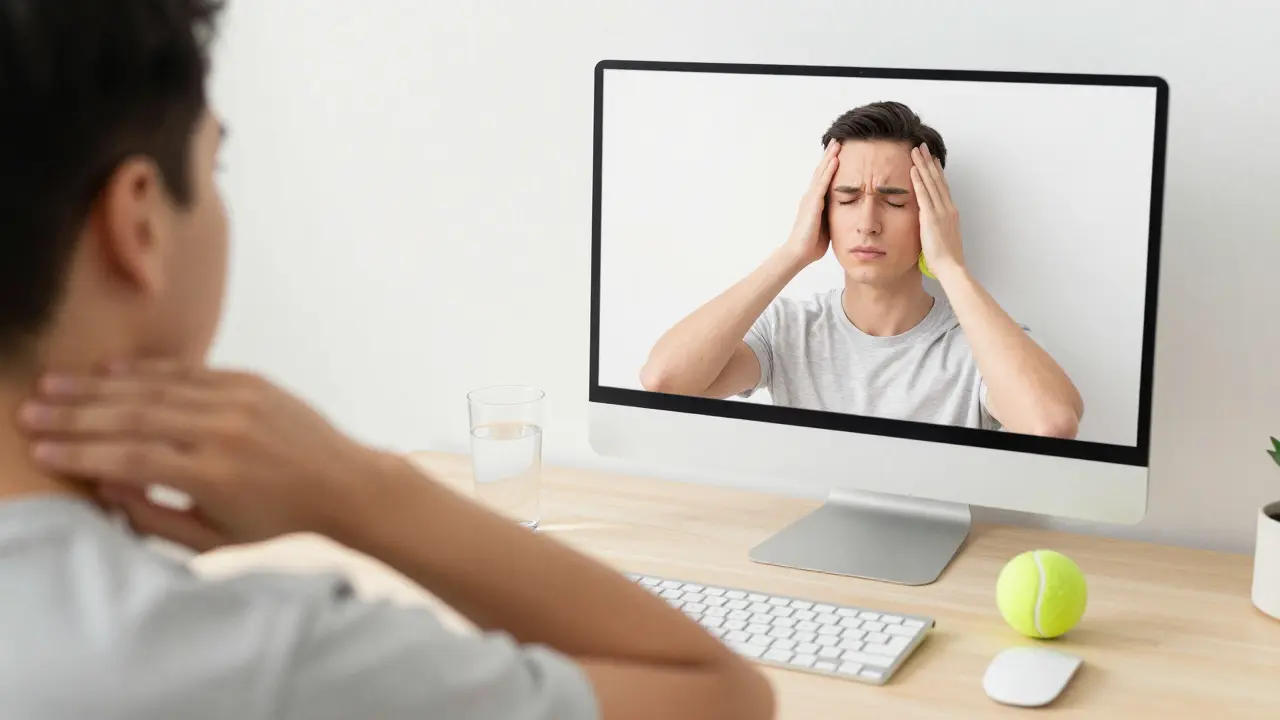 Ergonomické pracoviště a cvičení pro prevenci bolestí hlavy